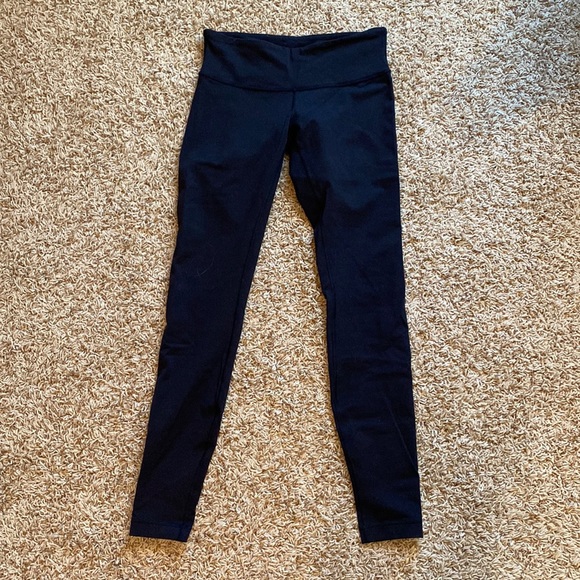 Lululemon black wunder under leggings black size 4 - Picture 1 of 3